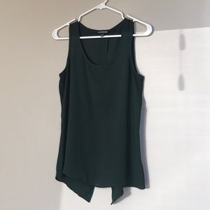 Green Sheer Express Tank with back cut out